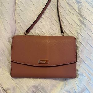 Nude Pink Kate Spade Wallet Crossbody Bag